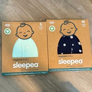 Happiest Baby Sleepea 5-Second Swaddle - Mint and Navy